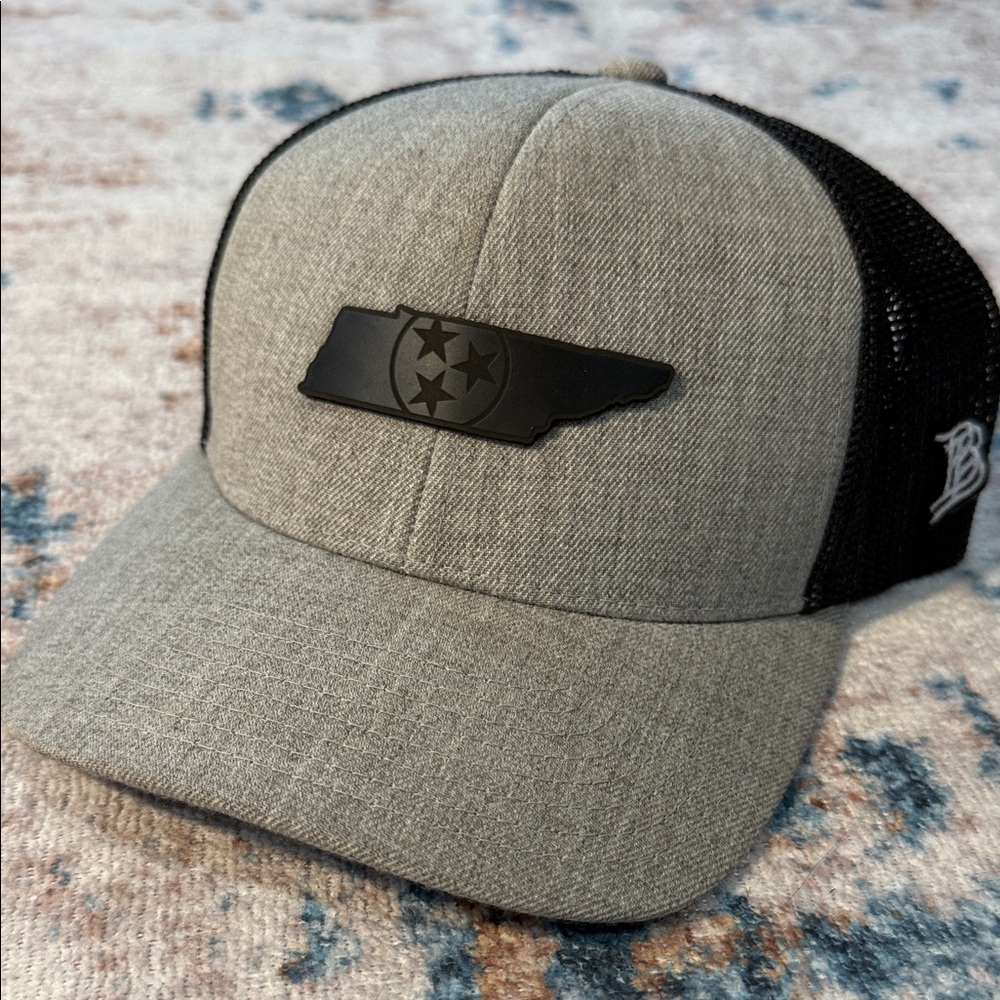 Gray and Black Tennessee Trucker Cap